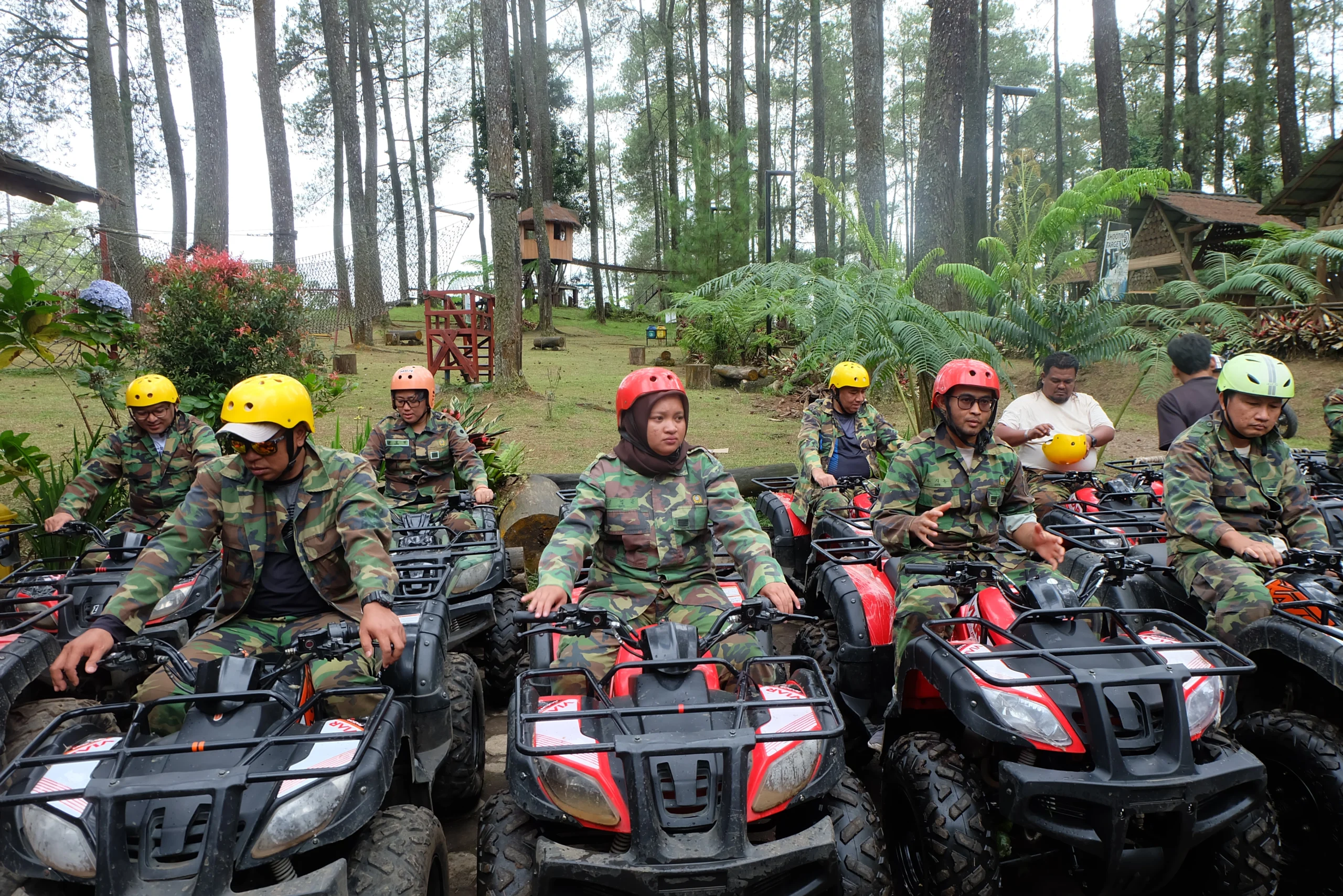 briefing keamanan ATV Cikole Lembang