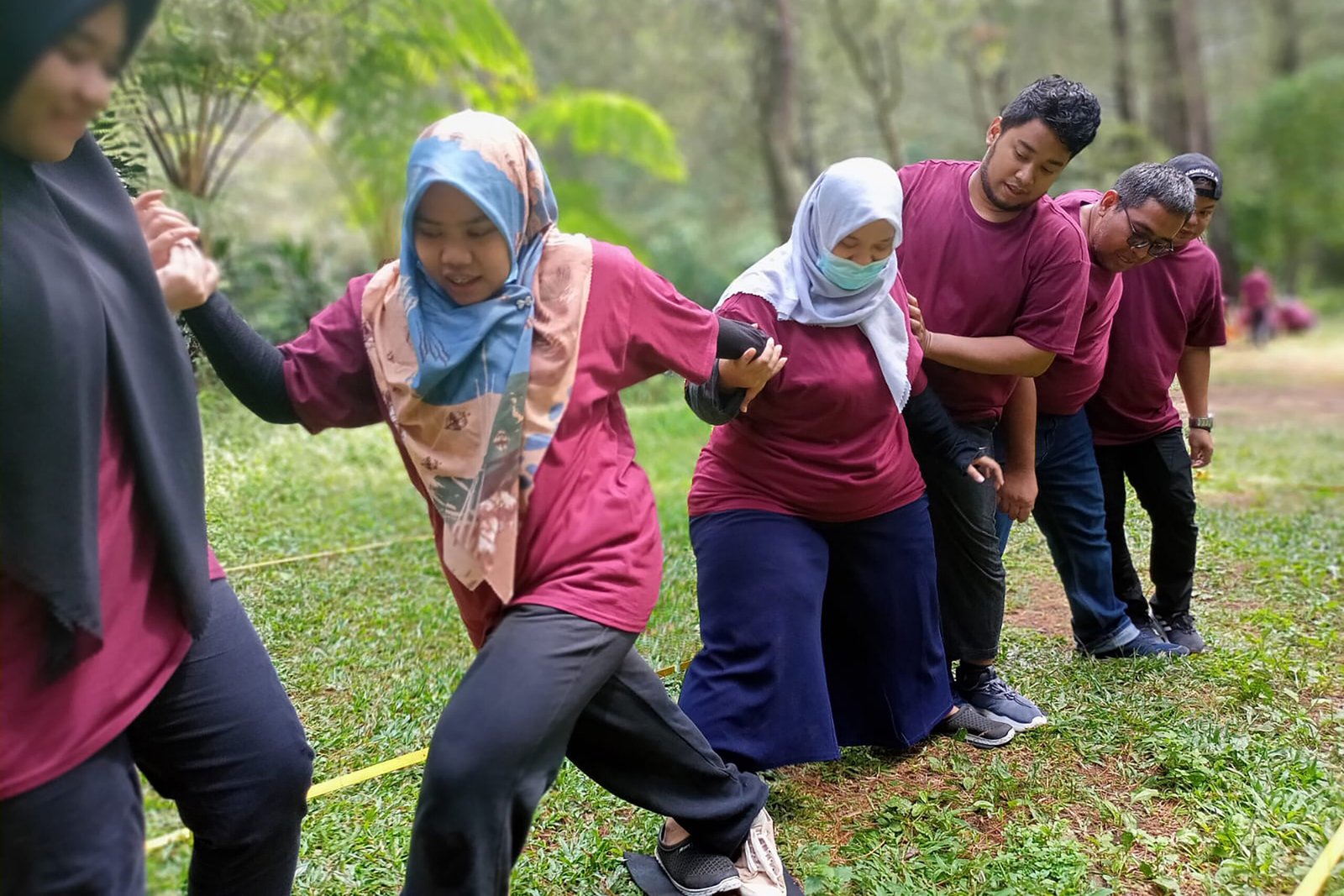Team building untuk karyawan di Lembang