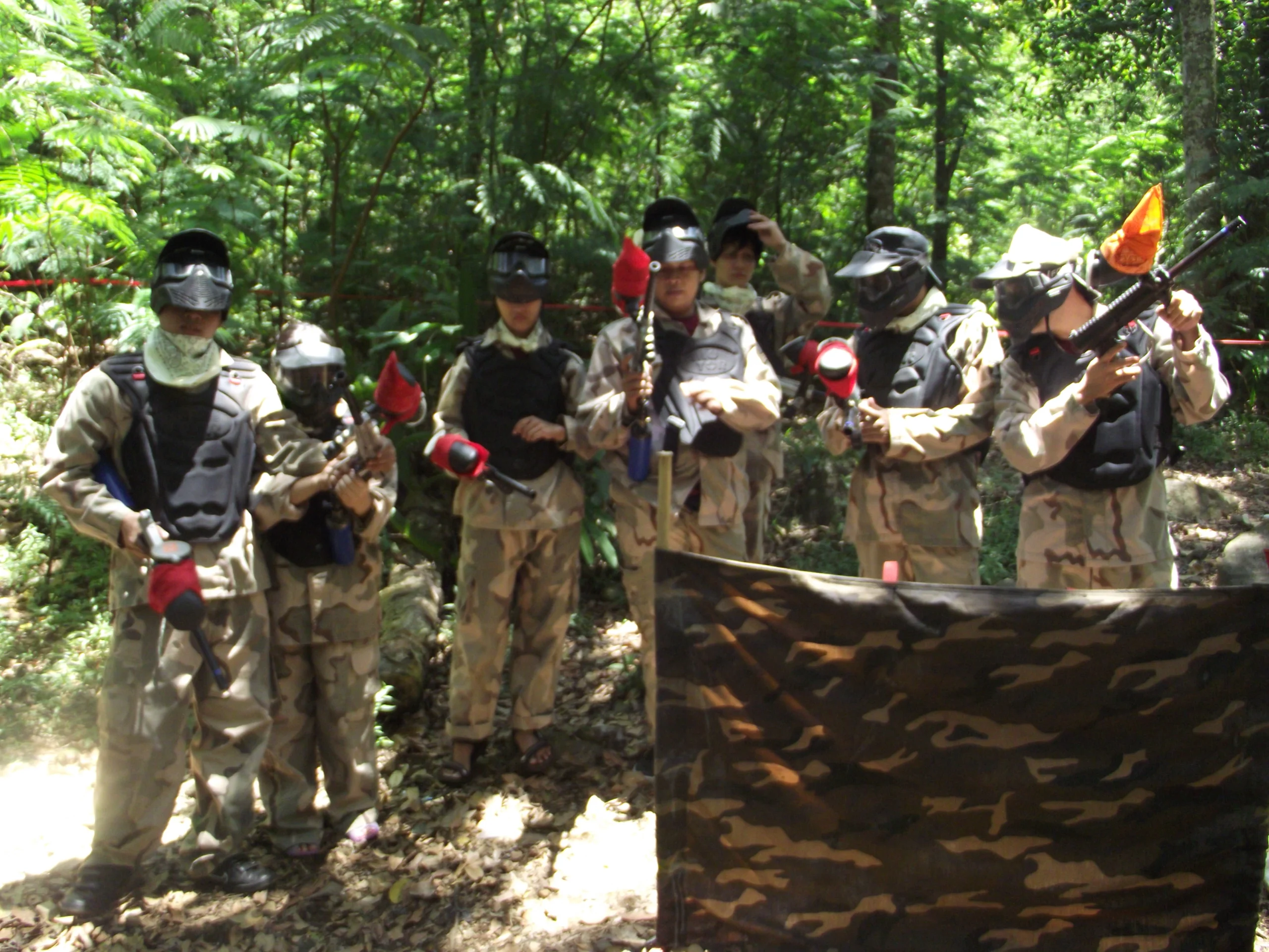 Peserta Paintball Cikole sebelum war game