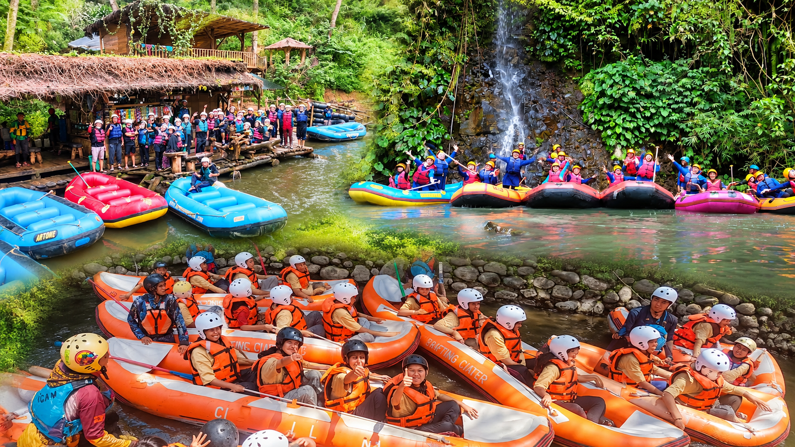 rafting untuk gathering perusahaan