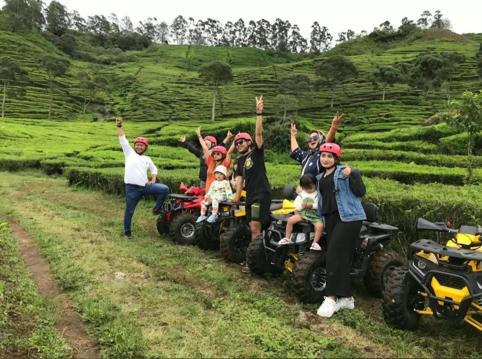 wisata ATV Ciwidey kawasan kebun teh
